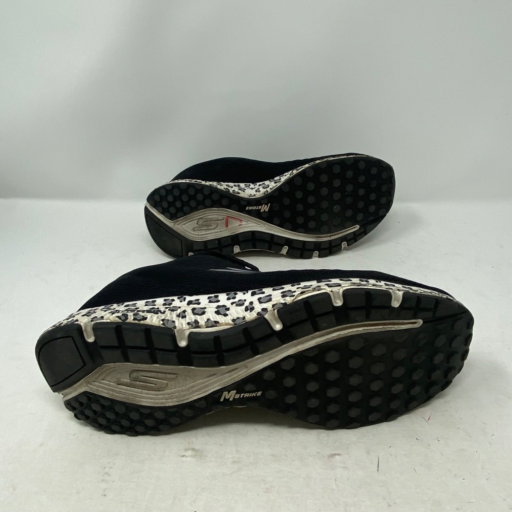 Skechers GORun Consistent Womens 7.5 Black Running Shoes Leopard 128284 - Picture 7 of 16